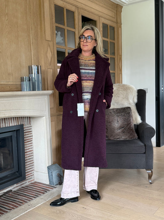 Teddyjas Beddy aubergine