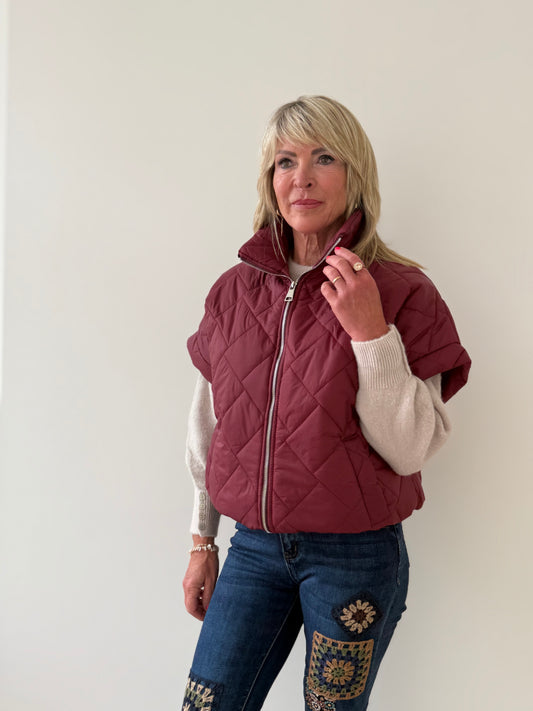 Bodywarmer Betty Bordeaux