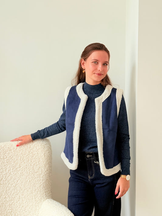 Gilet Bliss blauw