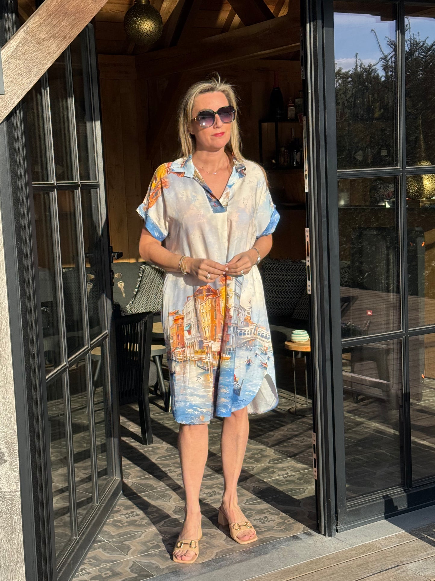 Kleed Cally Venice Blue