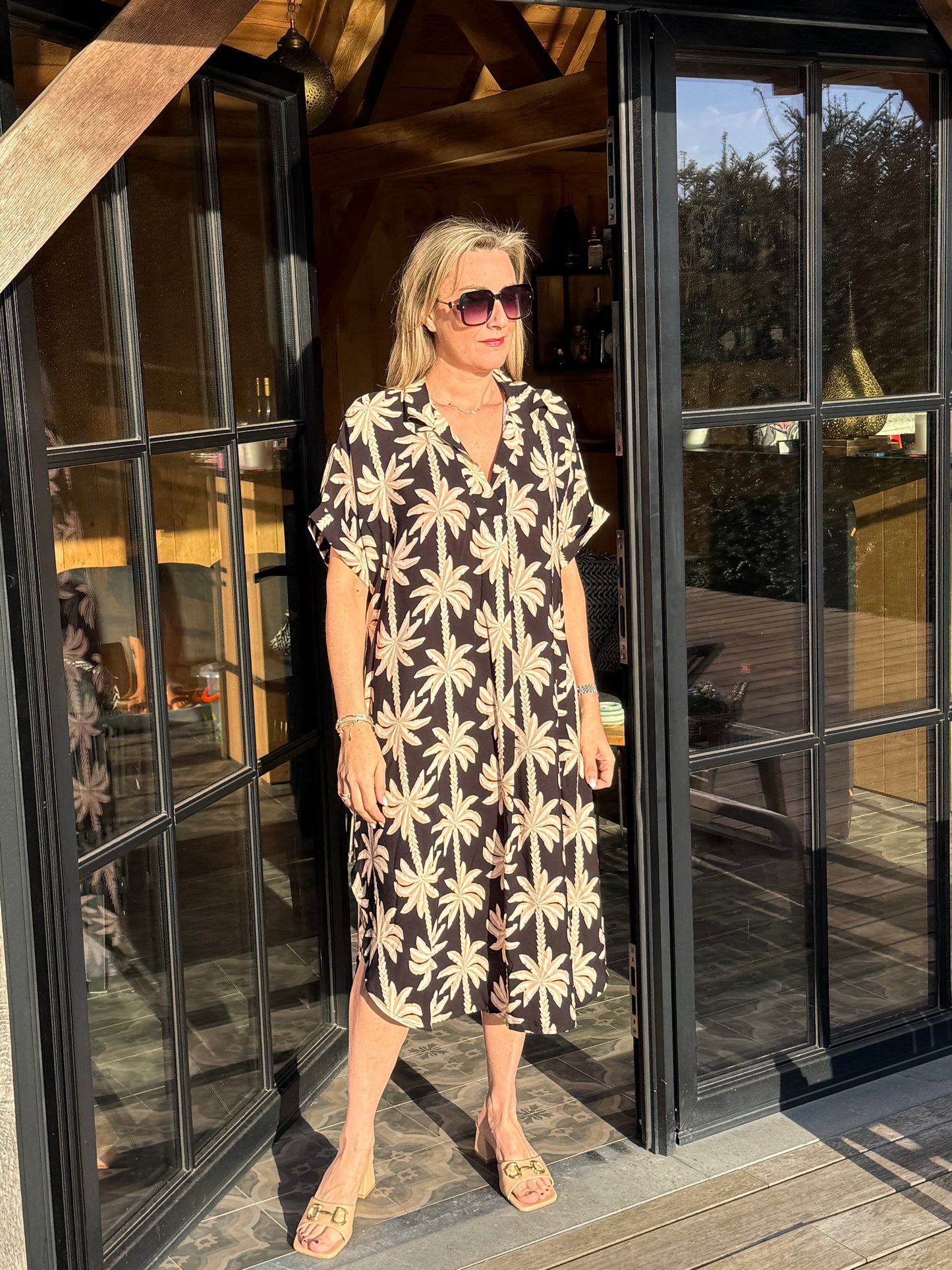 Kleed Candice Palm Black