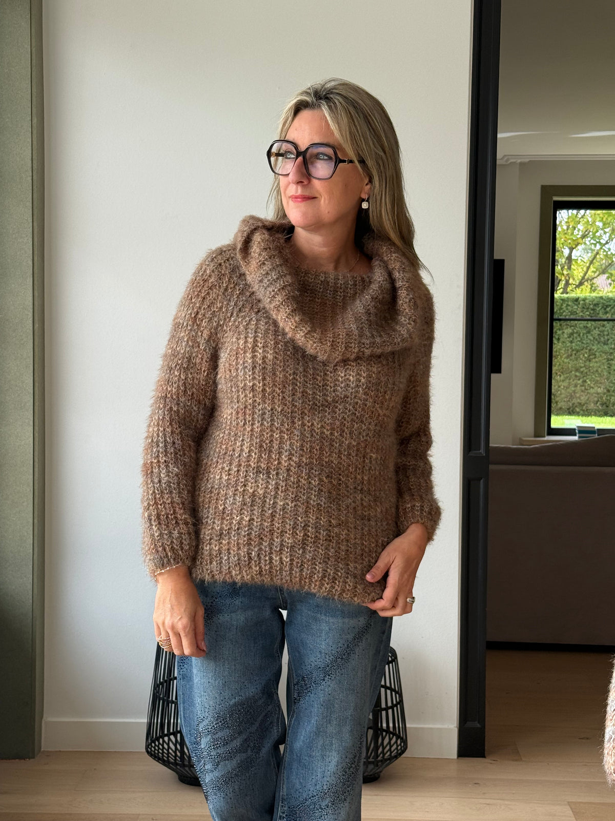 Trui Colly taupe