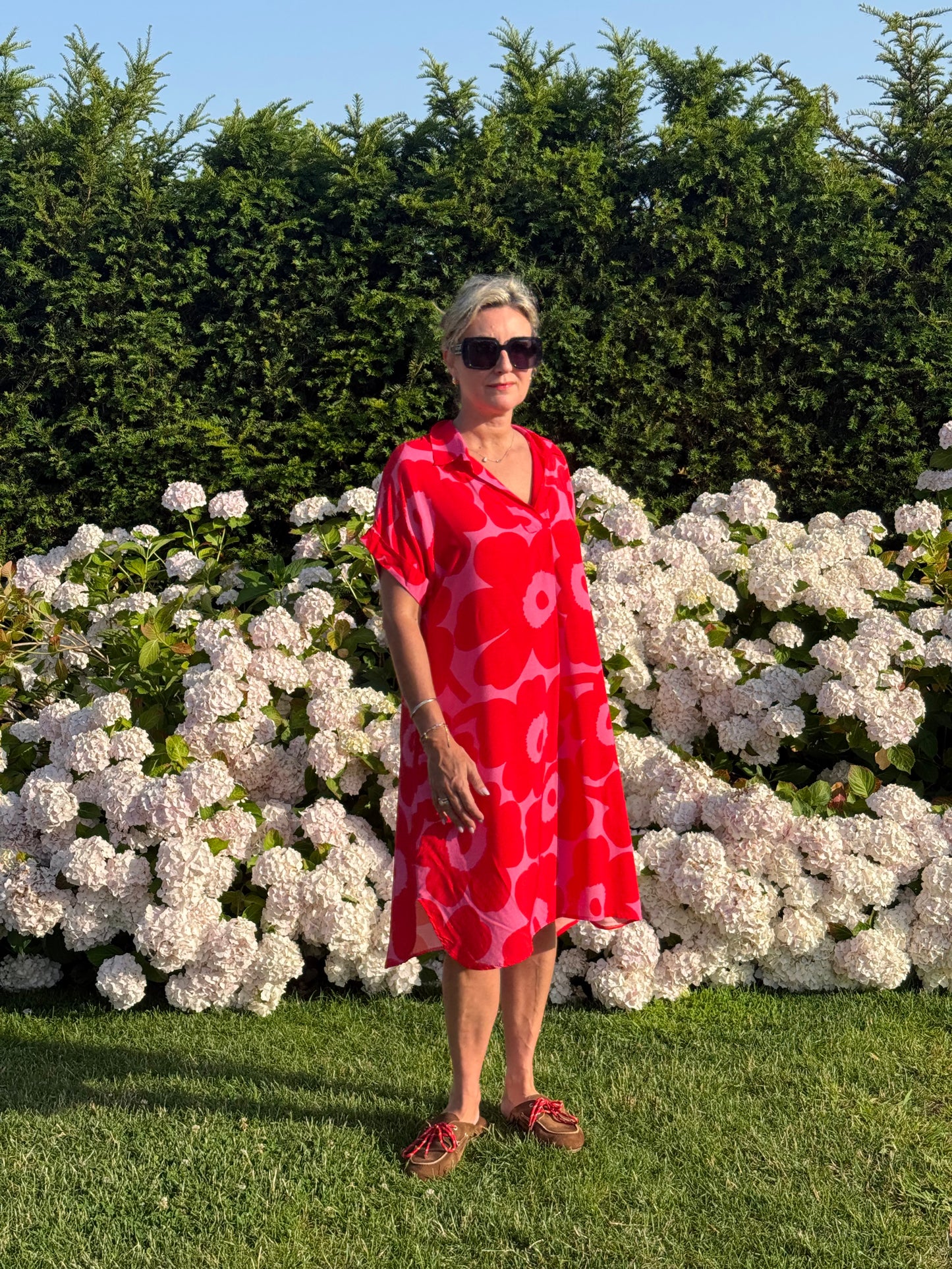 Kleed Cally Flowers Red Pink