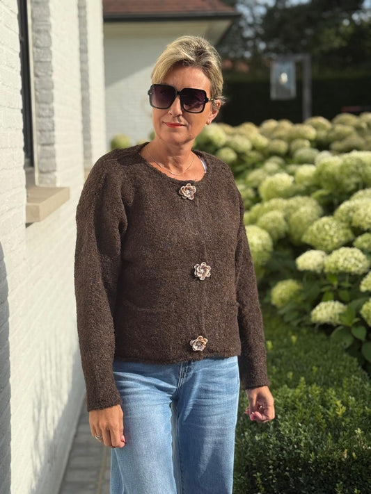 Gilet Bernice bruin