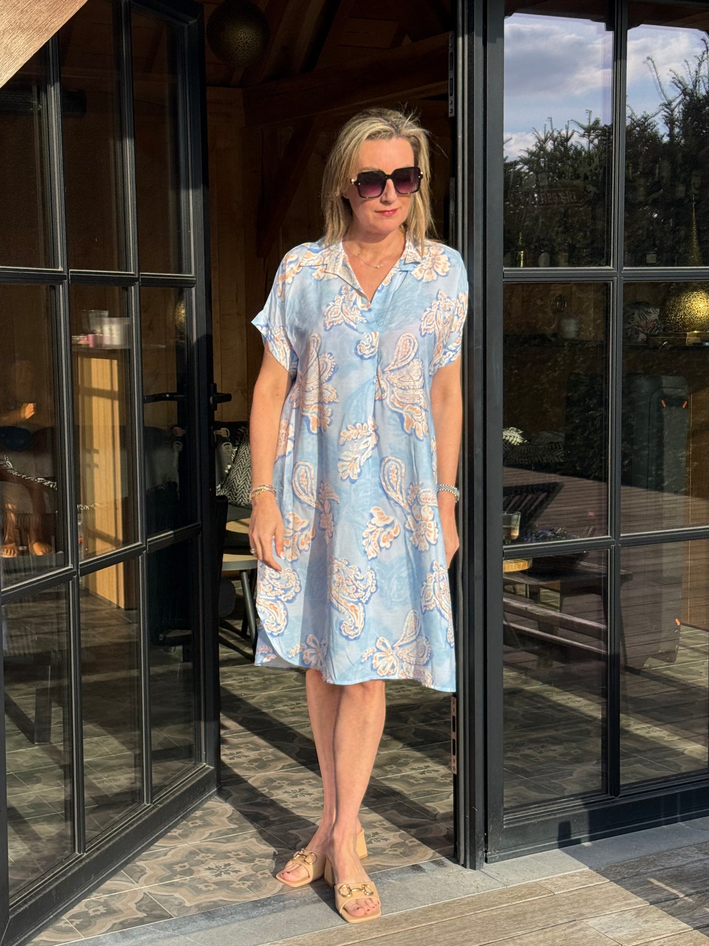 Kleed Cally Blue Orange