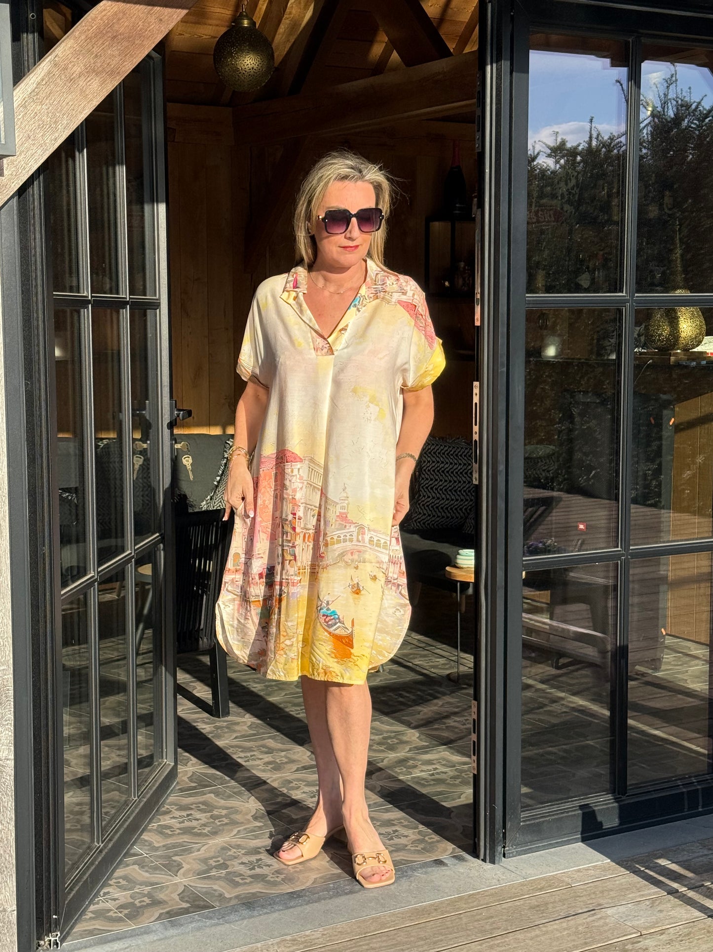 Kleed Cally Venice Yellow