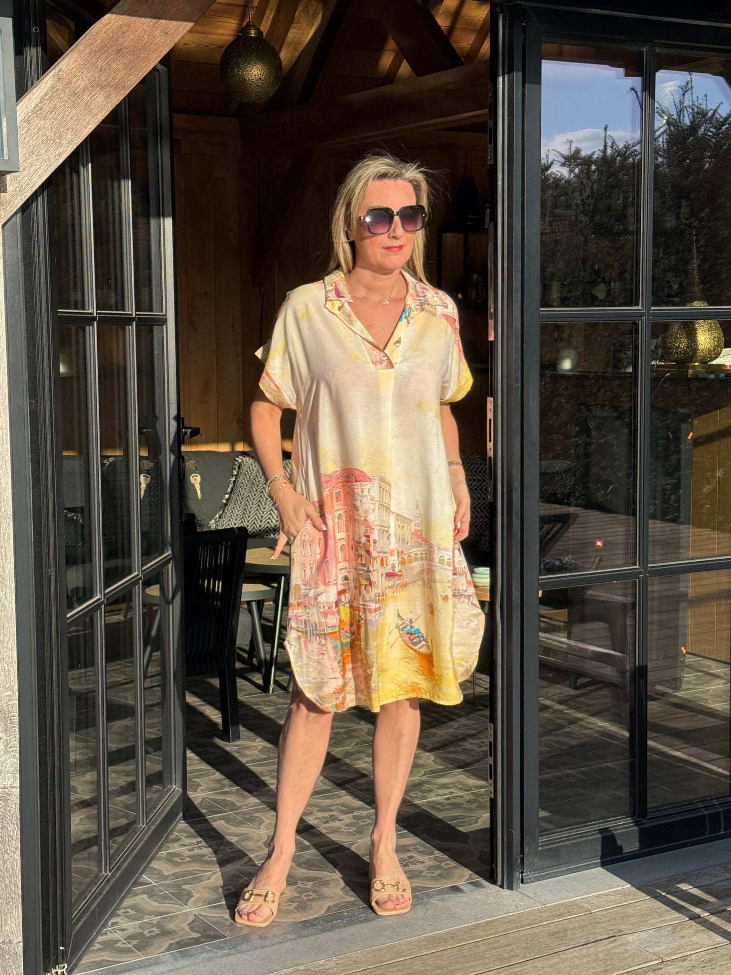 Kleed Cally Venice Yellow