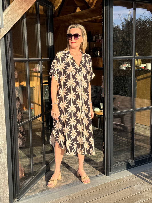 Kleed Candice Palm Black