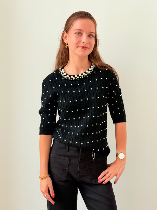 Pull Blanche zwart